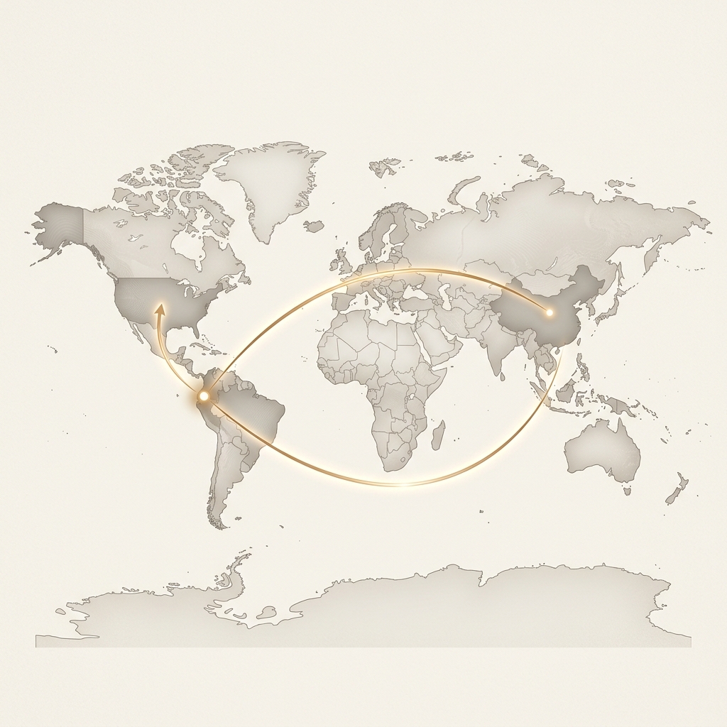 Global Export Network Map of Valdani Trading